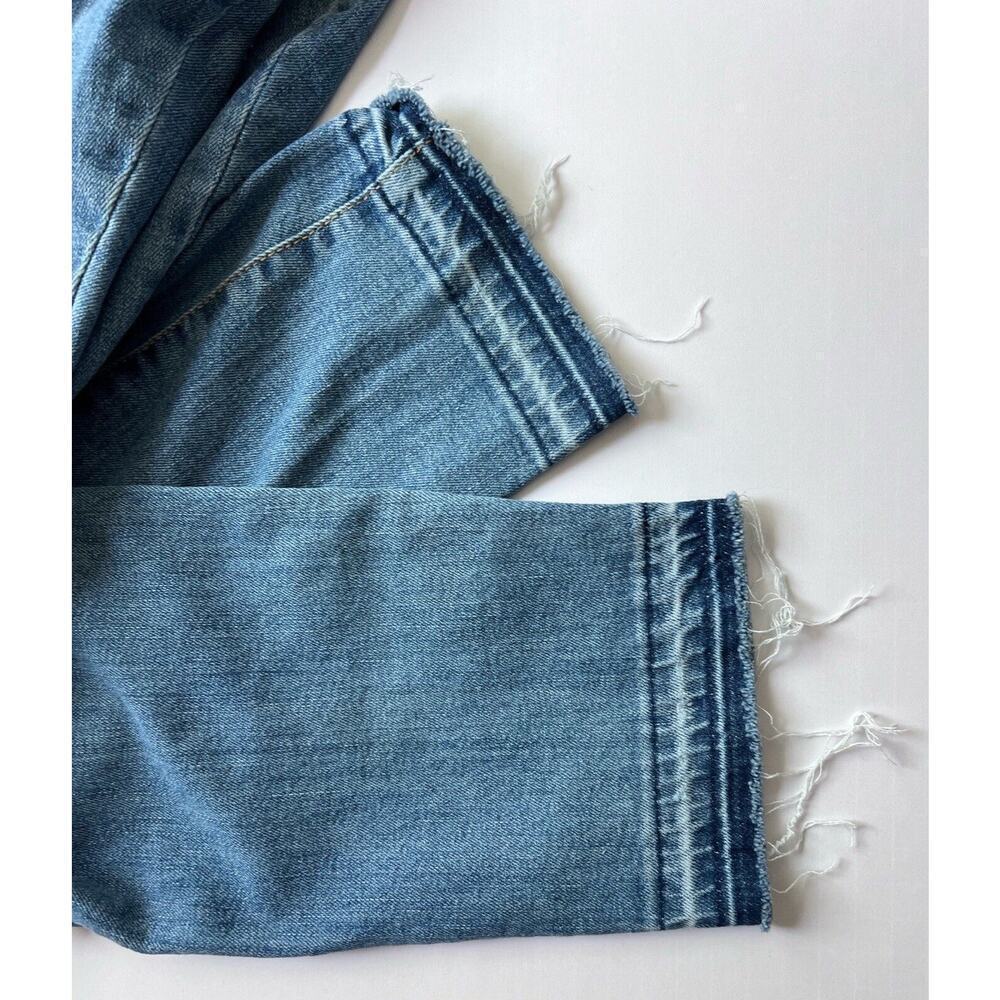 Old Navy Womens Jeans Size 14 Curvy Skinny Blue Distressed Ankle Stretch Denim - Picture 8 of 8
